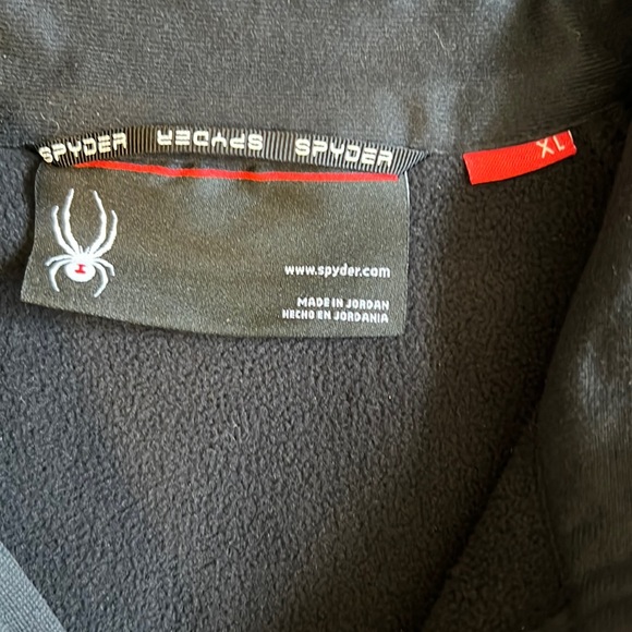 Spyder Men's 3/4 zip pullover sweatshirt fleece lined - Picture 4 of 8